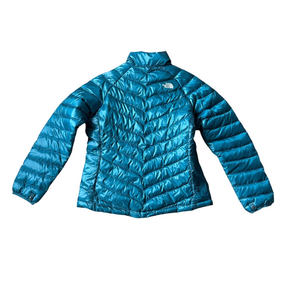 The North Face Down Puffer Coat Turquoise - Picture 2 of 12